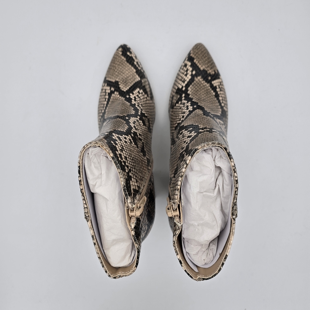 NWOT BCBGeneration Briel Booties, Women's 5.5, Natural Snake Print - Picture 7 of 16
